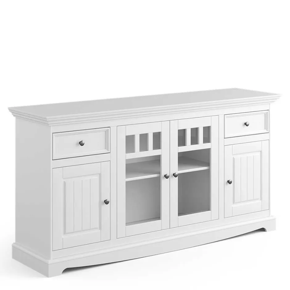 Landhaus Sideboard in Weiß lackiert - Indico^Wohnen Sale