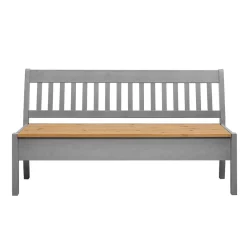 Wohnen Landhaus Sitzbank in Grau mit Natur - Ziamora