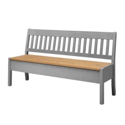 Wohnen Landhaus Sitzbank in Grau mit Natur - Ziamora