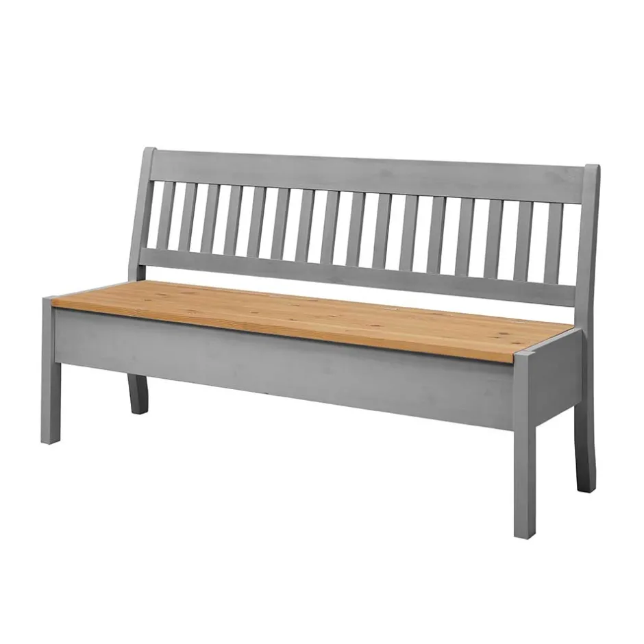 Wohnen Landhaus Sitzbank in Grau mit Natur - Ziamora