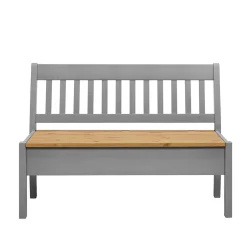 Wohnen Landhaus Sitzbank in Grau mit Natur - Ziamora