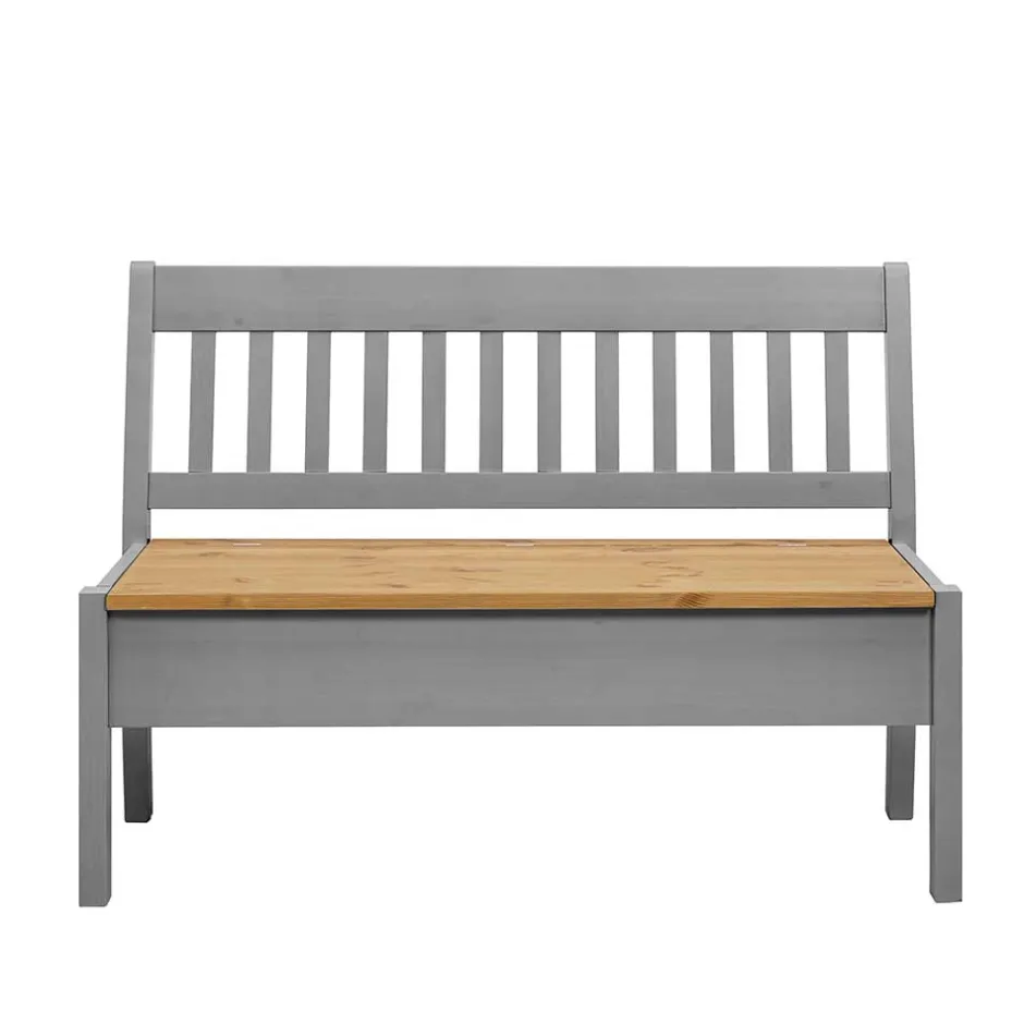 Wohnen Landhaus Sitzbank in Grau mit Natur - Ziamora