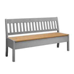 Wohnen Landhaus Sitzbank in Grau mit Natur - Ziamora