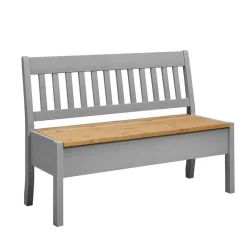 Wohnen Landhaus Sitzbank in Grau mit Natur - Ziamora