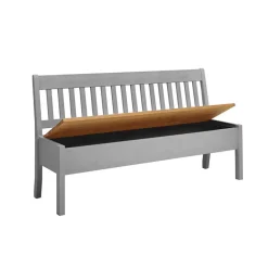 Wohnen Landhaus Sitzbank in Grau mit Natur - Ziamora