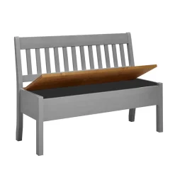 Wohnen Landhaus Sitzbank in Grau mit Natur - Ziamora