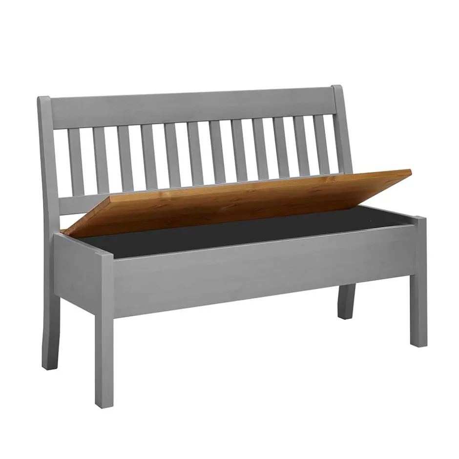 Wohnen Landhaus Sitzbank in Grau mit Natur - Ziamora