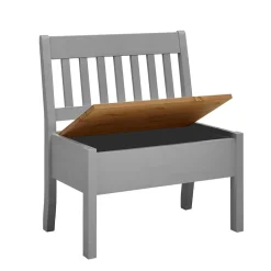 Wohnen Landhaus Sitzbank in Grau mit Natur - Ziamora