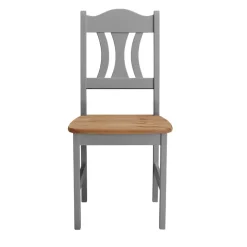 Wohnen Landhaus Sitzgruppe Seramya in Grau Kiefer (fünfteilig)