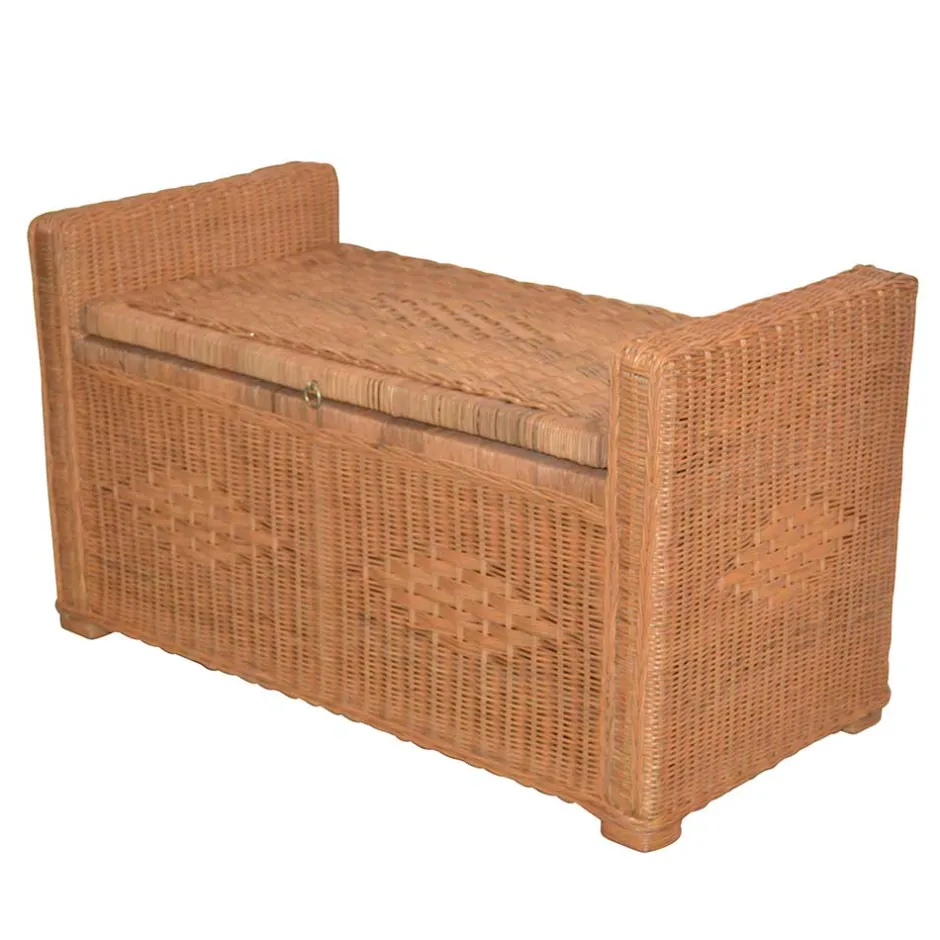 Wohnen Landhaus Sitztruhe aus Rattan - Momiji