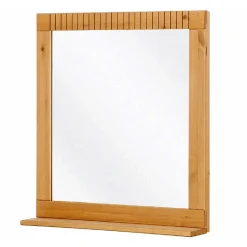 Wohnen Landhaus Spiegel mit Ablage & Holzrahmen - Vlarenzo