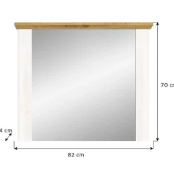 Landhaus Spiegel 82x70x4 cm - Tocella^Wohnen Clearance