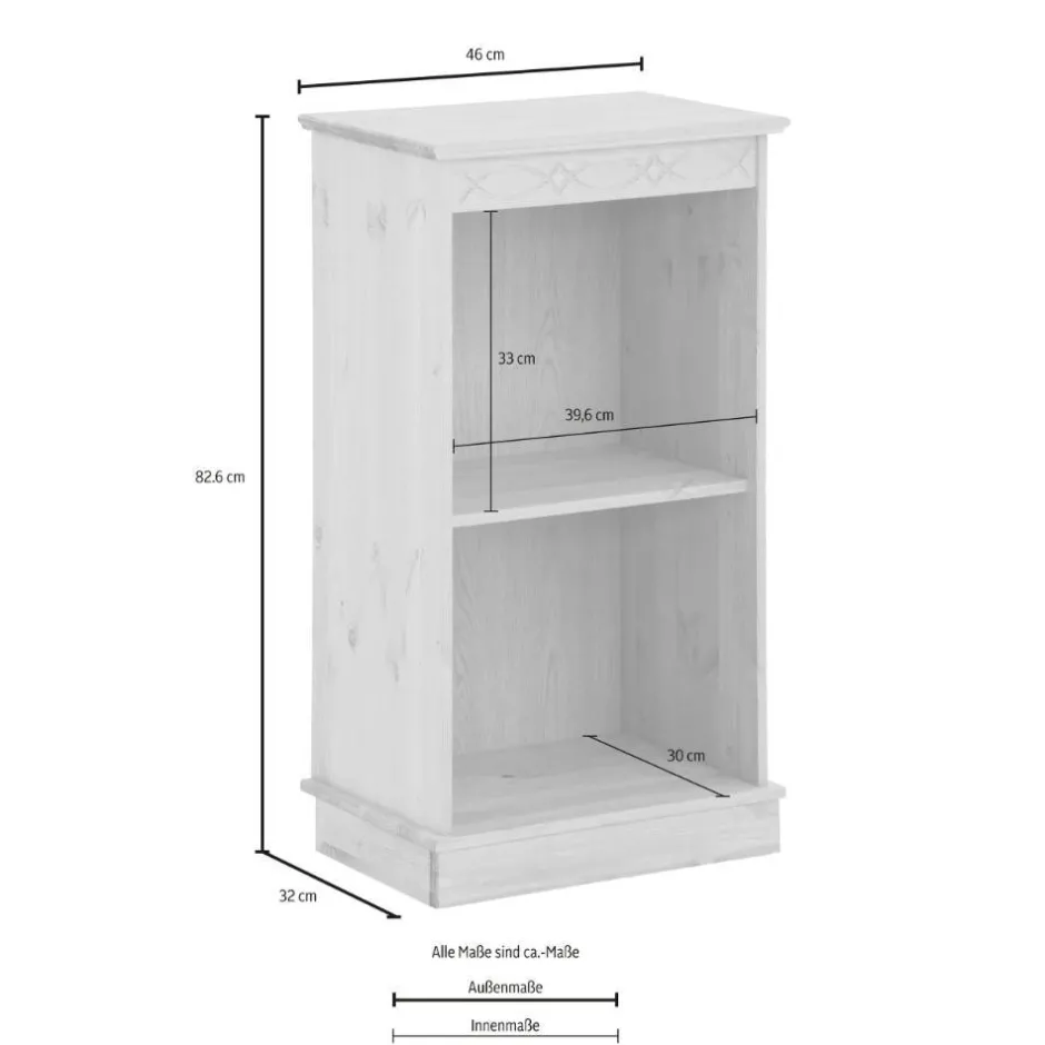Landhaus Standregal mit zwei Fächern - Goro^Wohnen Online