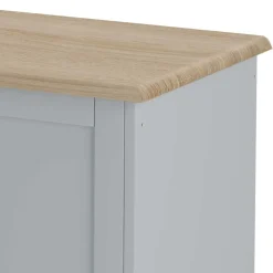 Wohnen Landhaus Truhe in Grau mit Eiche - Rino