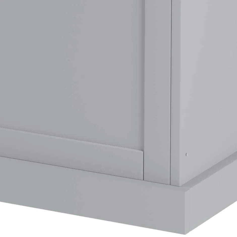 Wohnen Landhaus Truhe in Grau mit Eiche - Rino