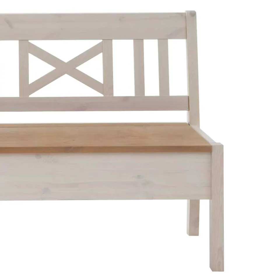 Landhaus Truhenbank Lugon in Weiß^Wohnen Best