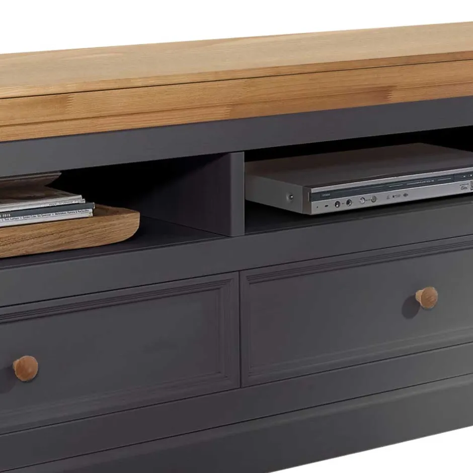 Wohnen Landhaus TV Element in Grau - Ustricia