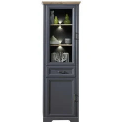 Wohnen Landhaus TV Lowboard & Standvitrine - Thumbs (zweiteilig)