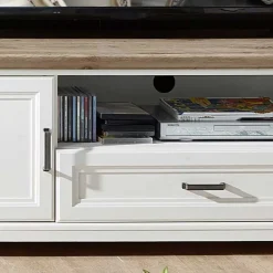 Wohnen Landhaus TV Wohnkombination mit LED - Sinolita (dreiteilig)