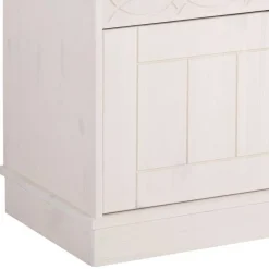 Wohnen Landhaus TV-Board in Weiß und Kiefer Honig - Zentra