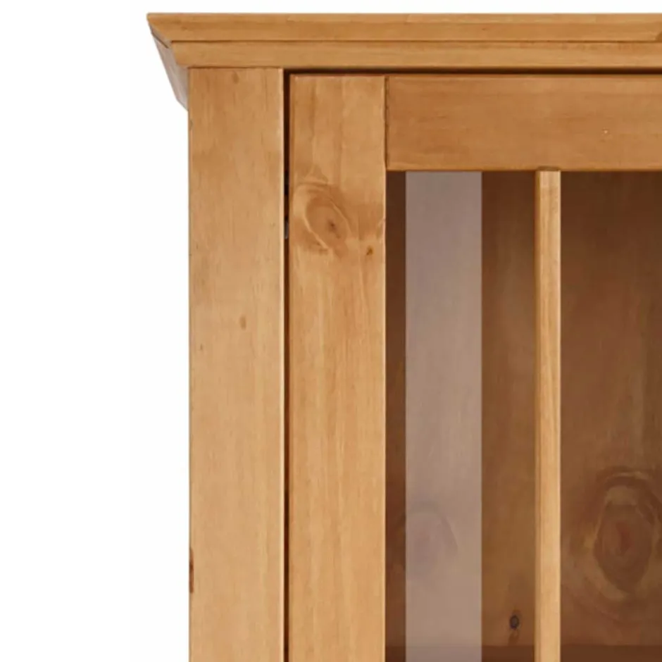 Wohnen Landhaus Vitrine aus Kiefer Massivholz - Anyamie