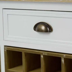 Wohnen Landhaus Vitrine Calavon in Weiß