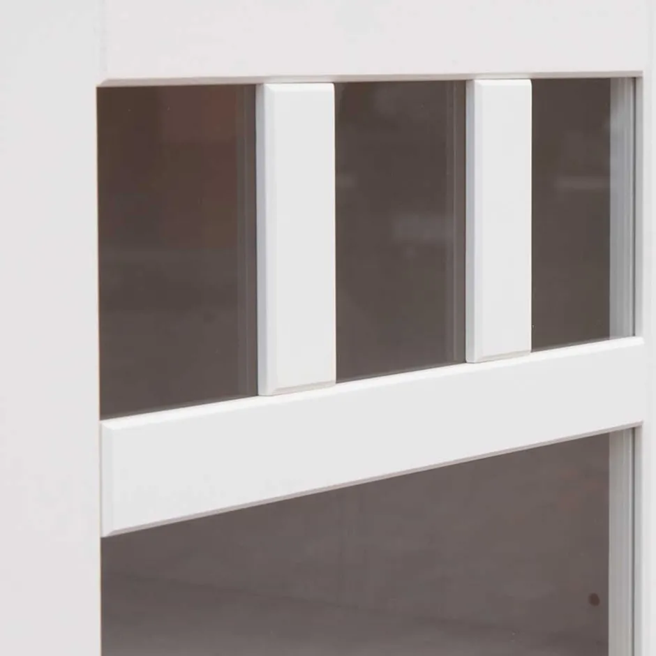 Landhaus Vitrine in Weiß lackiert - Indico^Wohnen New