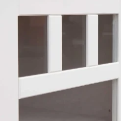 Landhaus Vitrinenschrank in Weiß lackiert - Indico^Wohnen Hot