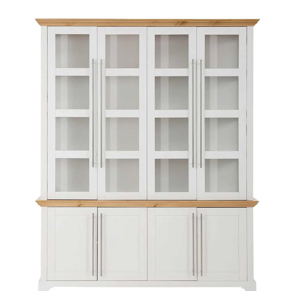 Wohnen Landhaus Vitrinenschrank mit acht Türen - Eyzaco