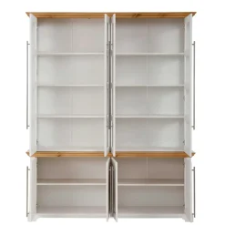 Wohnen Landhaus Vitrinenschrank mit acht Türen - Eyzaco