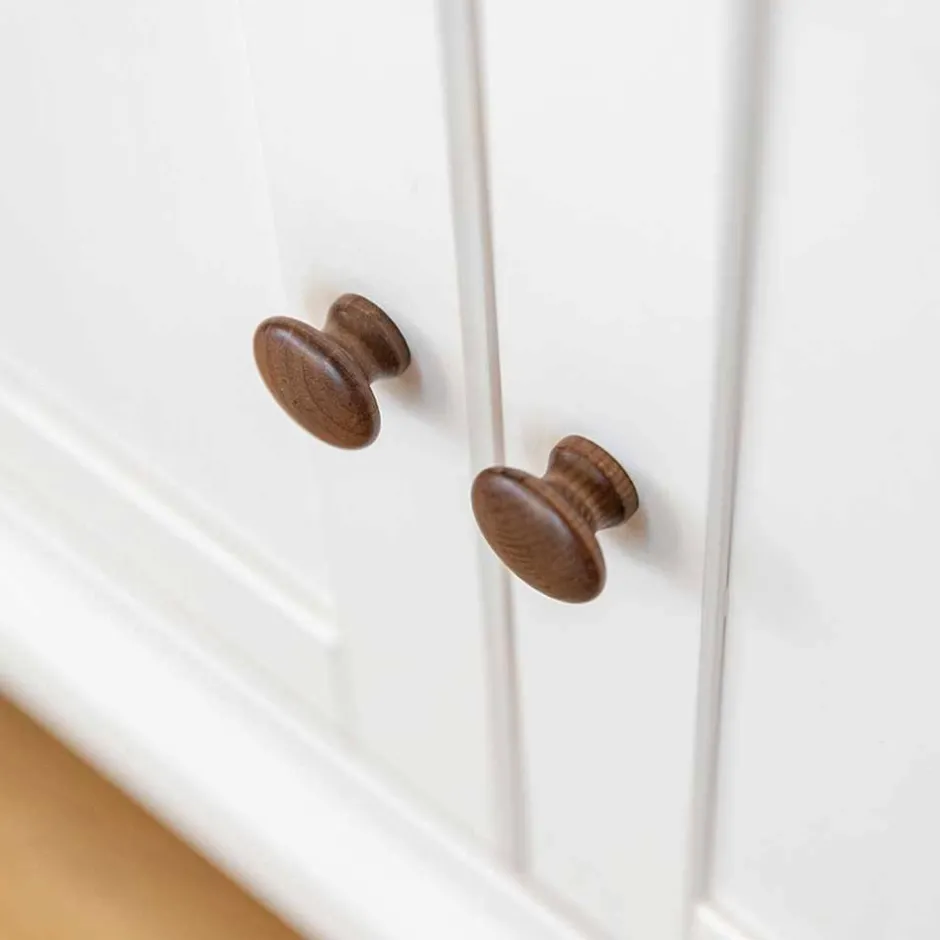 Landhaus Vitrinenschrank aus Kiefer zweifarbig - Zalya^Wohnen Best