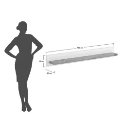 Landhaus Wandboard aus Kiefer Massivholz - Zalya^Wohnen Sale