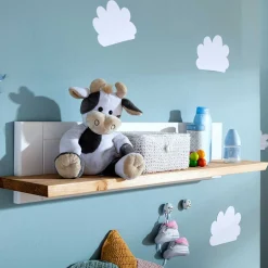 Landhaus Wandboard in Weiß & Eichefarben - Envicron^Wohnen Clearance