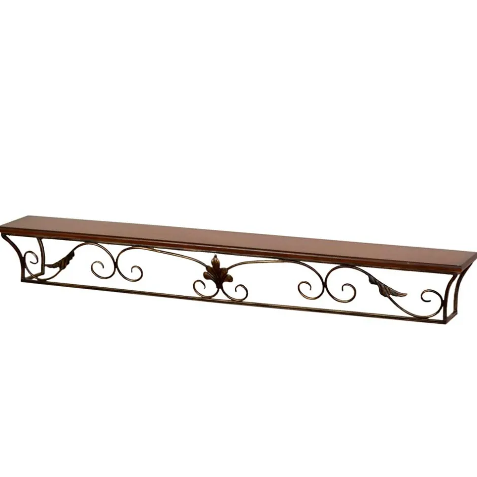 Landhaus Wandkonsole Juliama mit Metall Verzierung^Wohnen Online