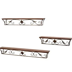 Landhaus Wandkonsole Juliama mit Metall Verzierung^Wohnen Online