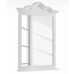 Wohnen Landhaus Wandspiegel in Weiß Laburita Holzrahmen Kiefer