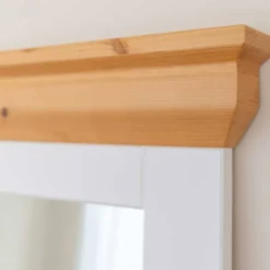 Landhaus Wandspiegel mit Kiefernholz Rahmen - Saluts^Wohnen Best