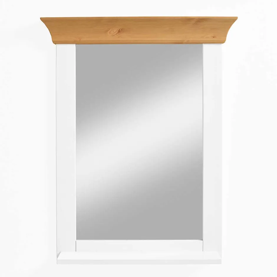 Wohnen Landhaus Wandspiegel zweifarbig - Sibiuta