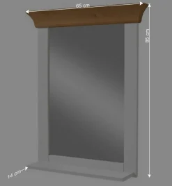 Wohnen Landhaus Wandspiegel zweifarbig - Sibiuta