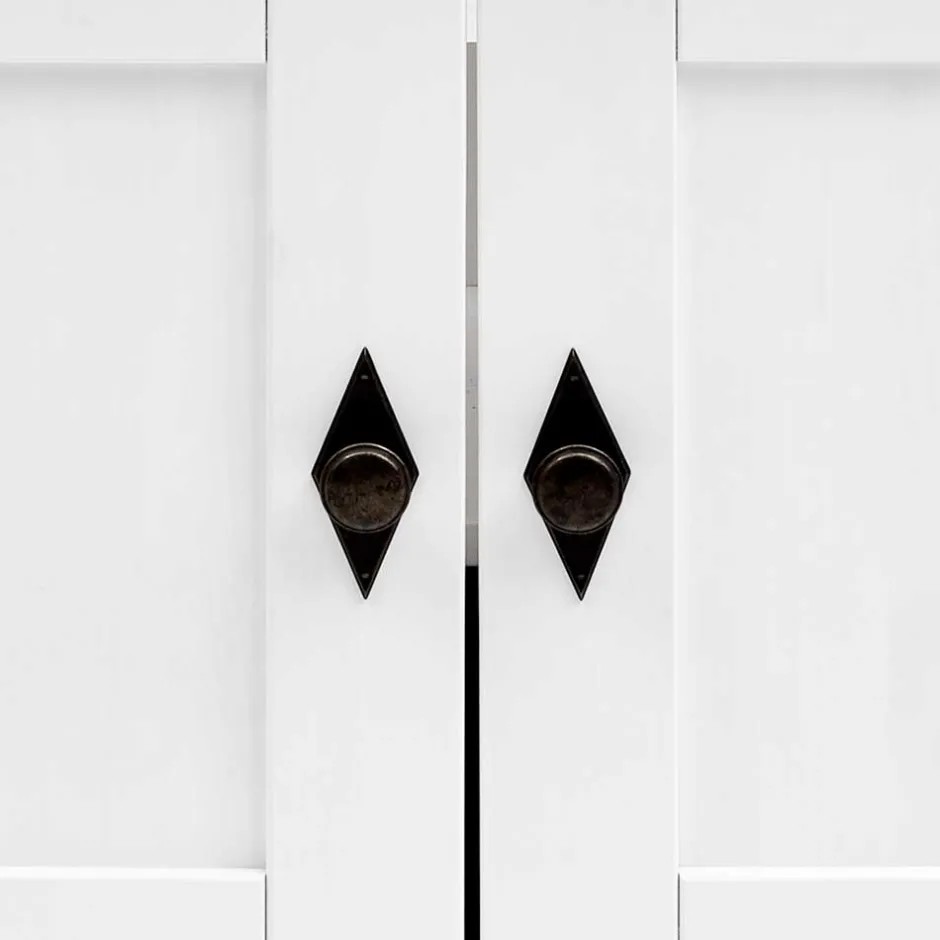 Landhaus Waschtischunterschrank in Weiß & Grau - Mirandesca^Wohnen Best