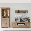 Wohnen Landhaus Wohnwandmöbel in Eiche NB - Barack (dreiteilig)
