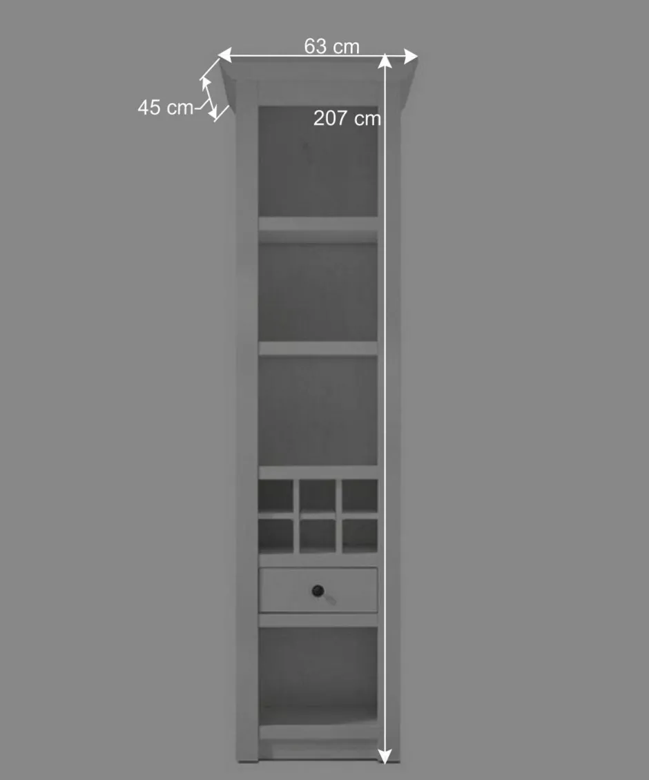 Wohnen Landhaus Wohnzimmer Möbel in Weiß - Chelles (vierteilig)