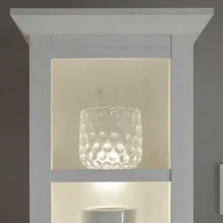 Wohnen Landhaus Wohnzimmer Möbel in Weiß - Chelles (vierteilig)