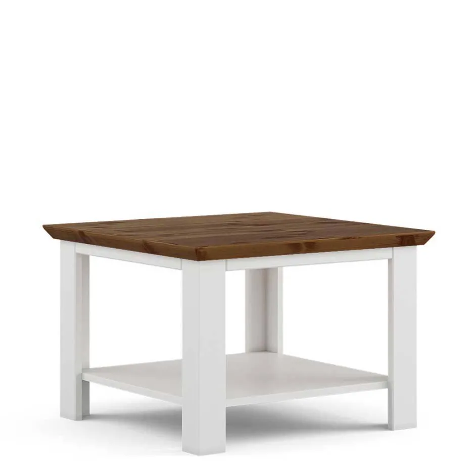 Landhaus Wohnzimmertisch aus Kiefer zweifarbig - Zalya^Wohnen Online