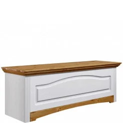 Landhaus Wäschetruhe in Weiß & Kiefer - Lagune^Wohnen Discount