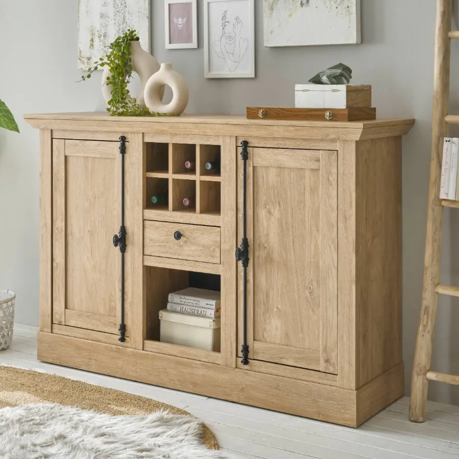 Wohnen Landhaus-Anrichte in Eiche Gold - Hengas
