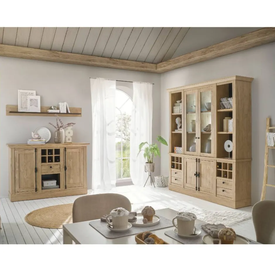 Wohnen Landhaus-Anrichte in Eiche Gold - Hengas