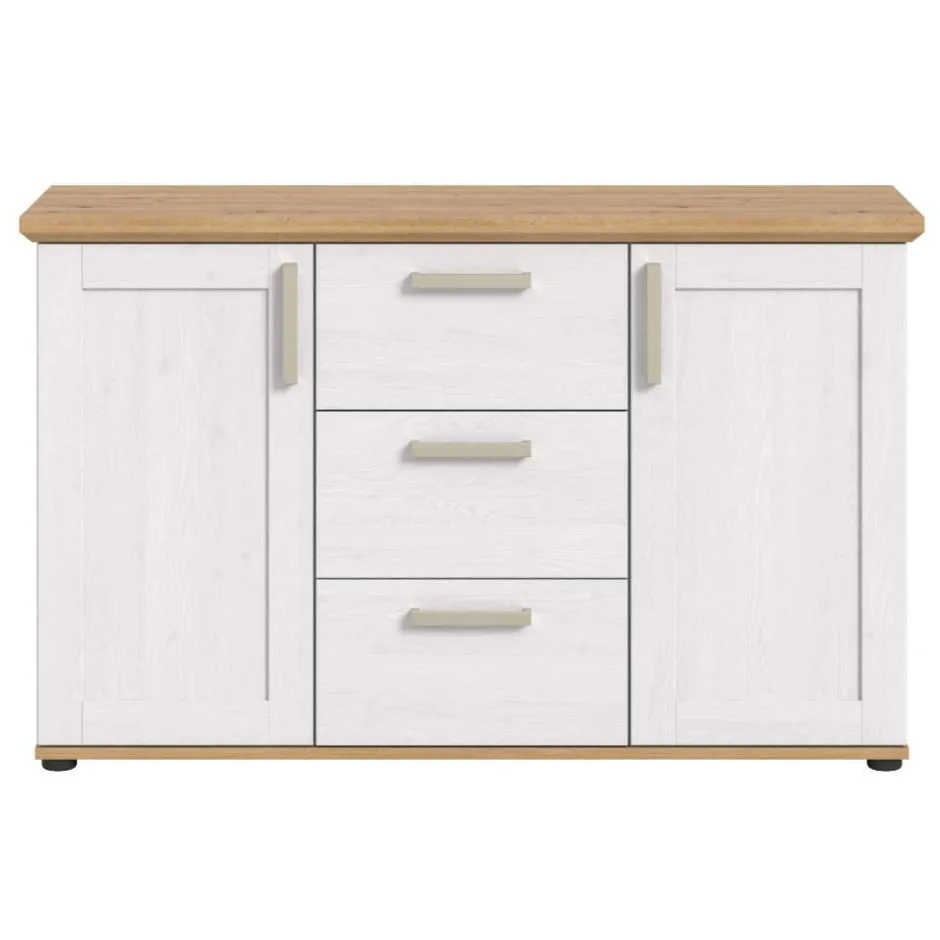 Wohnen Landhaus-Sideboard in Weiß - Tocella