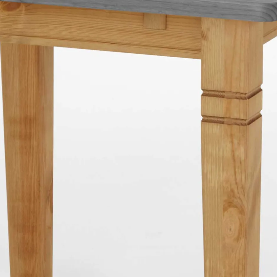 Wohnen Landhaustisch in Grau & Kiefer Lauge - Eshelas