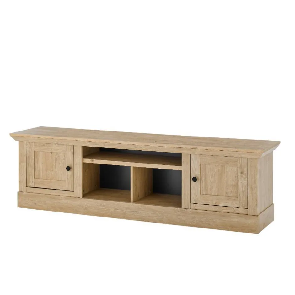 Wohnen Landhaus-TV-Lowboard in Eiche Gold - Hengas